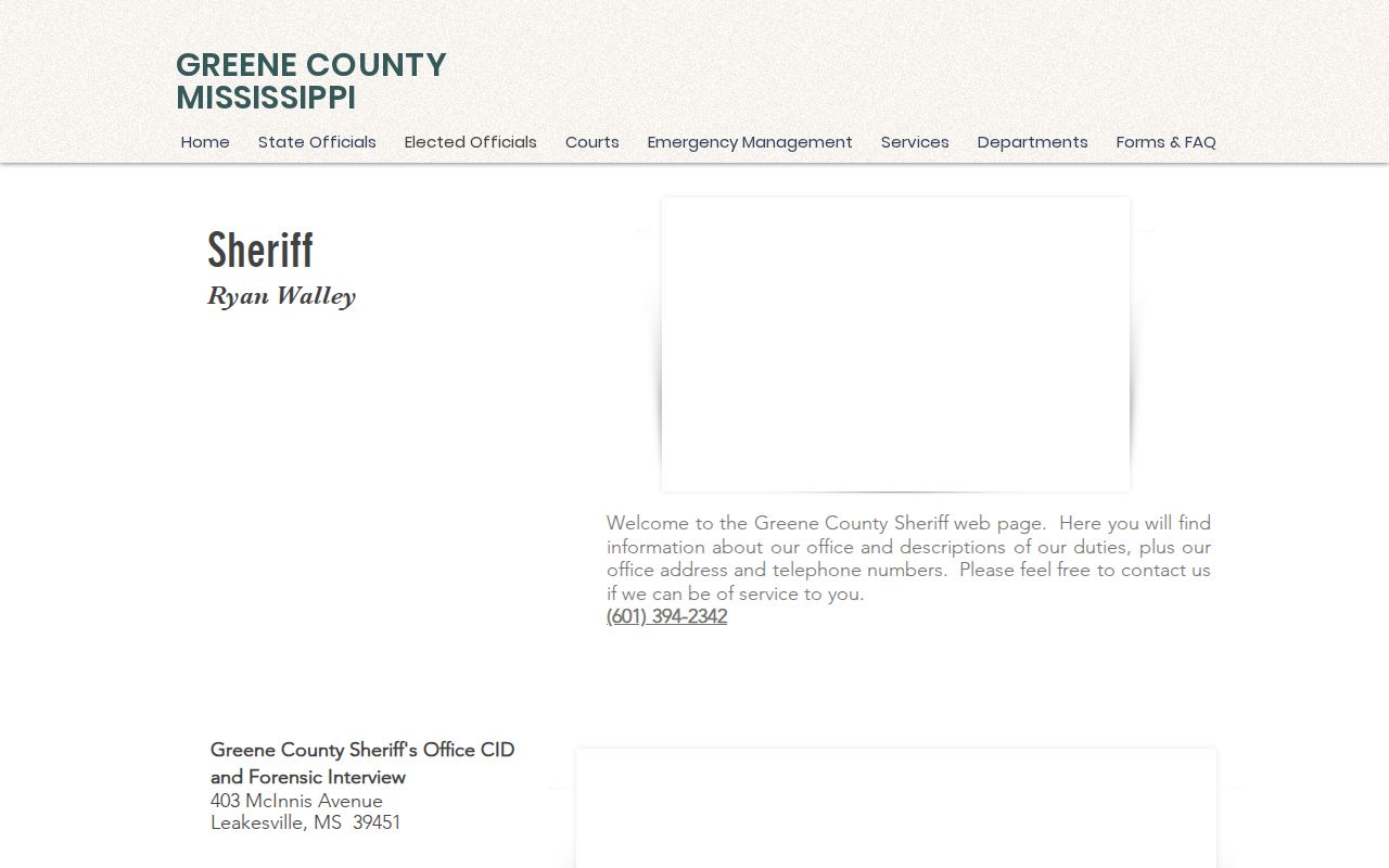 Greene County State Line booking-record path on the official sheriff source